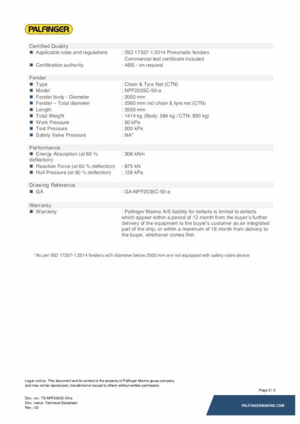 Palfinger Marine Pneumatic Fender - Image 6