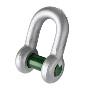 Green Pin Dee Shackle with Sunken Hole