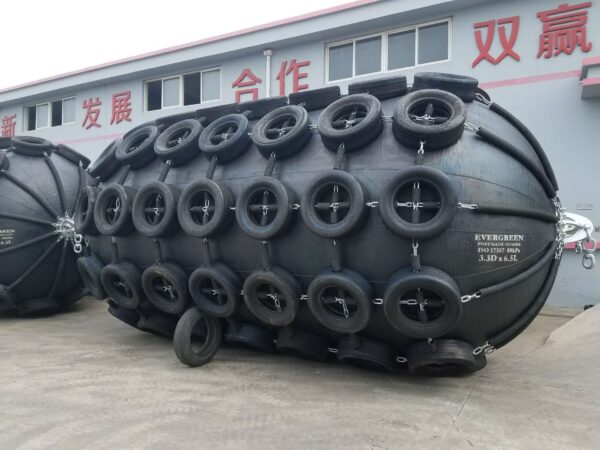 Pneumatic Rubber Fender with customized chain tyre net - Image 4