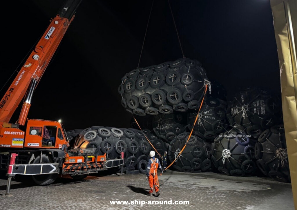 Fender-sizing-immediate-delivery-yokohoma-trelleborg-pneumatic-fenders-