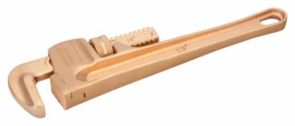 Non-Sparking Heavy Duty Pipe Wrench Copper Beryllium